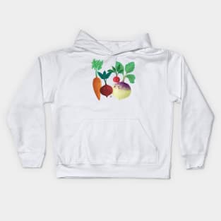 Friendly veggies Kids Hoodie